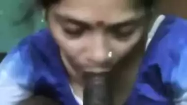 Satin Silk Saree maid sucking dick