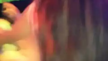 beautiful Indian dancer in dance bar