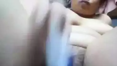 Chubby desi girl masturbates on cam to tease loverâ€™s mood