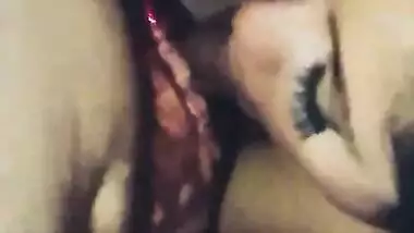 Desi NRI Indian wife sucking husband Dick