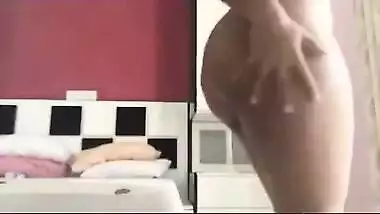 Desi mms of a college angel stripping and seducing her boyfriend on cam