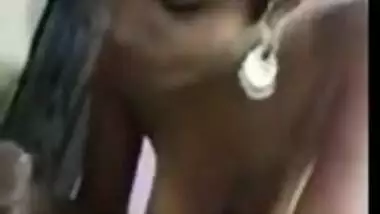 Nice MMS clip of short-haired office girl giving XXX blowjob to boss