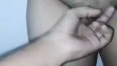 In sex video Desi man touches XXX cunny of wife with saggy breasts