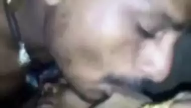 Village aunty boobs press and licking by neighbors