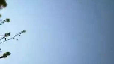 Desi wench has cunt polished by Devar's XXX tool in the fresh air