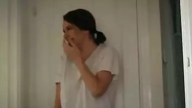 Naughty Stepdaughter Ep. 15 Part 2 - Stepdaughter takes Daddy's creampie pretending to be mom