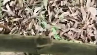 Desi Bhabhi with slutty-soul fucking outdoor by own nephew In doggy style