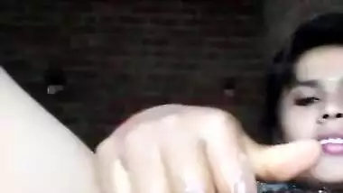 Real horny village girl hardcore pussy fingering MMS