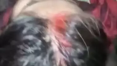 XXX lover makes an MMS video of him fucking the Desi chick's mouth