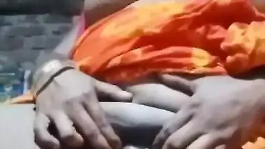 Unsatisfied Village Bhabi Showing Pussy