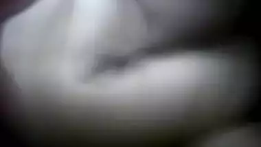 Indian Busty Aunty hide her face , breasts while fucking 