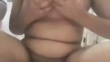 Girl fucks her tight pussy with a dildo in the nude video