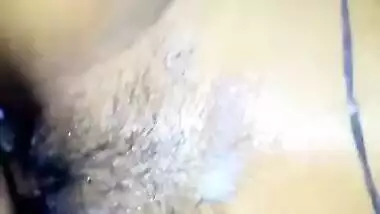 Bengali girl hairy pussy with cum after fucking