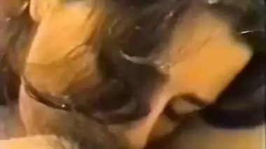 Indian babe blowing cock.