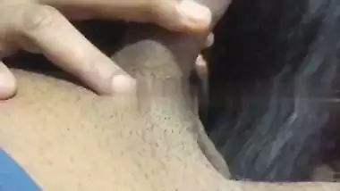 Mature aunt records her blowjob MMS sucking a young dick