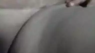 Fat naked bitch lets horny hubby finger her XXX pussy in MMS movie