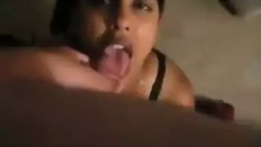 Hot NRI Girl Shanaya Passionately Sucks Lover’s Cock