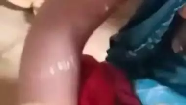 Hubby squeezes milk from big XXX tits of his Desi wife for the cam