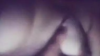 Indian aunty squeezes her own boobs like crazy in close-up video