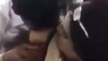 HORNY MATURE COUPLE BOOBS SUCKING IN A TRAIN