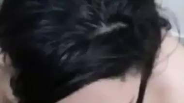 Big boob girl gives a desi blowjob to her lover