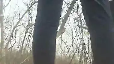 Desperate Wife Outdoor Fucking with Hubby in Jungle