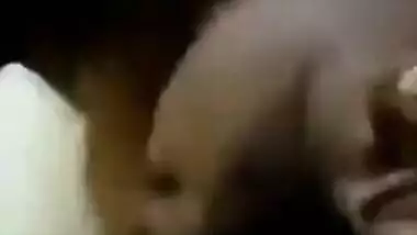 Excited Desi guy begins sex with fat girlfriend by kissing her XXX jugs