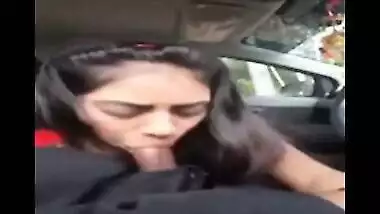 AVP college girl Sheetal’s blowjob to lover in car