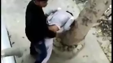 Desi mms XXX scandal, college girl fucking in the backyard of the school