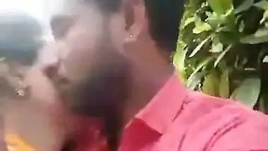 Sucking Boobs Of Desi Maid In Garden