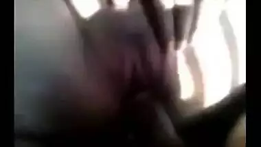 Non-professional abode wife gives blowjob and receives her constricted cum-hole screwed