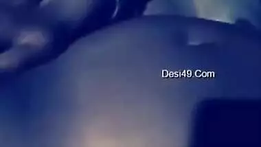 Lustful Desi man records his nude XXX wife and plays with her twat