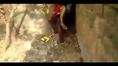Outdoor devar bhabi caught