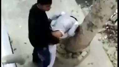 Desi mms XXX scandal, college girl fucking in the backyard of the school