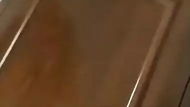 After coitus chubby Indian girl wants to cover XXX tits with black bra