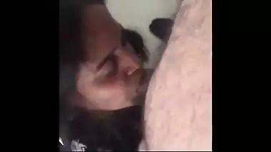 Horny MILF gives an amazing blowjob to her young lover
