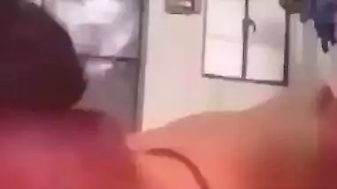 Married wife in bra gagging lover dick viral MMS