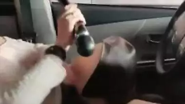 Hitachi Masturbation in Public I Cum After Men Watch & Touch My Pussy Tits