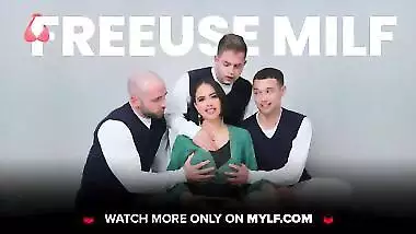 MYLF - Busty Milf Pulls Out Hot Studs Cock Then Sucks And Slobbers It Like She Never Did Before