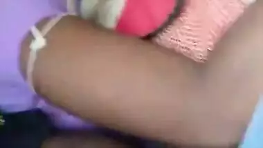Rubbing hand in boobs side of aunty , Crowd is Advantage