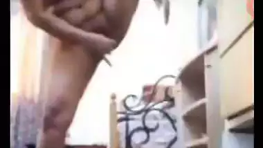 Horny bhabhi standing fingering her horny pussy