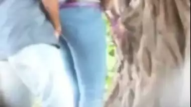 Caught on cam BF fucking pussy the Kerala school girl outdoor, Desi mms sex