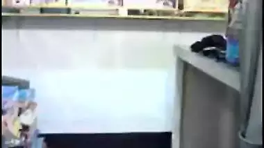 Pron video of a desi cutie fucking her boss in the grocery shop