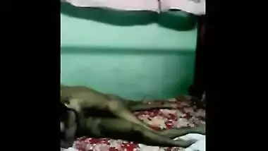 Desi sex video of a cute teen pair enjoying a home sex session