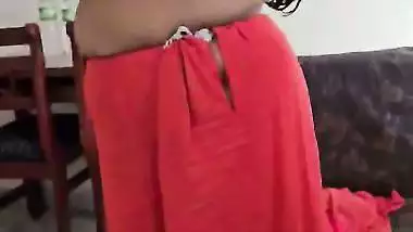 Mature aunty wearing dress and viral boobs showing