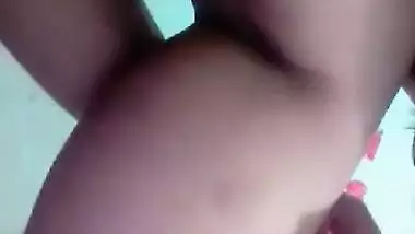 Pretty Indian belle records solo porn clip in which she poses naked