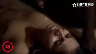 Night romance and XXX coupling of horny Desi wife and her husband