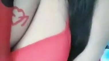 Desi hot girl showing her boobs-1