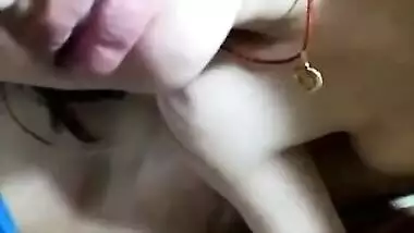 Very Beautiful Bhabi Giving Handjob & Blowjob Taking Cum In Mouth Fingerring & fucking part 5