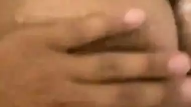 Cute Pune wife Deep suck on Long unpeeled cock and boobs pressed in shower